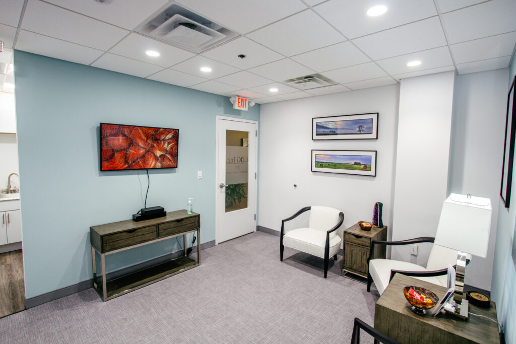 finished interior of the Patrick Center Suites