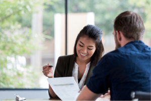 Woman applying for construction loan in Frederick MA